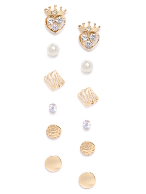 

DIVA WALK EXCLUSIVE Set of 6 Gold Plated Handcrafted Studs