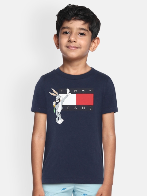 

Tommy Hilfiger Boys Blue Printed Round Neck T-shirt