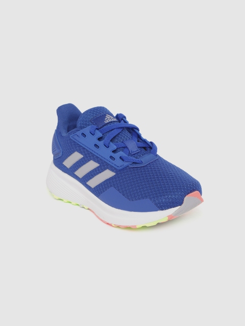 

ADIDAS Kids Blue Woven Design Duramo 9 Running Shoes