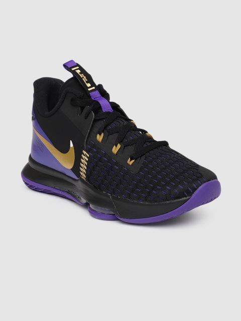 

Nike Unisex Black LEBRON WITNESS V EP Basketball Shoes