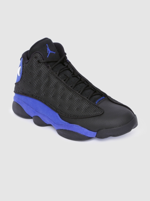 

Nike Men Black AIR JORDAN 13 RETRO Leather Basketball Shoes