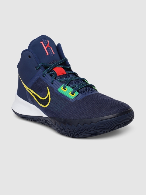 

Nike Unisex Navy Blue KYRIE FLYTRAP IV EP Mid-Top Basketball Shoes