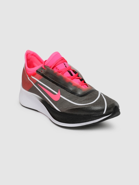 

Nike Women Black & Pink ZOOM FLY 3 Running Shoes
