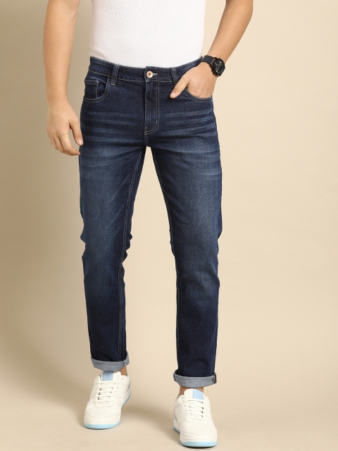 

ether Men Blue Slim Fit Mid-Rise Clean Look Stretchable Jeans
