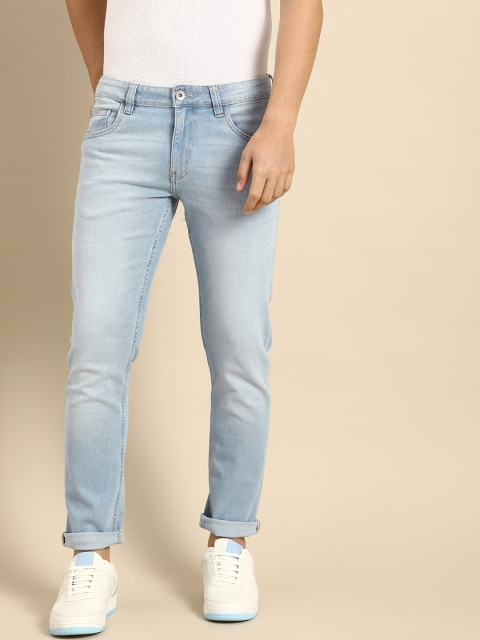 

ether Men Blue Slim Fit Mid-Rise Clean Look Stretchable Jeans