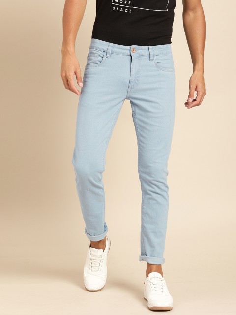 

ether Men Blue Regular Fit Mid-Rise Clean Look Jeans