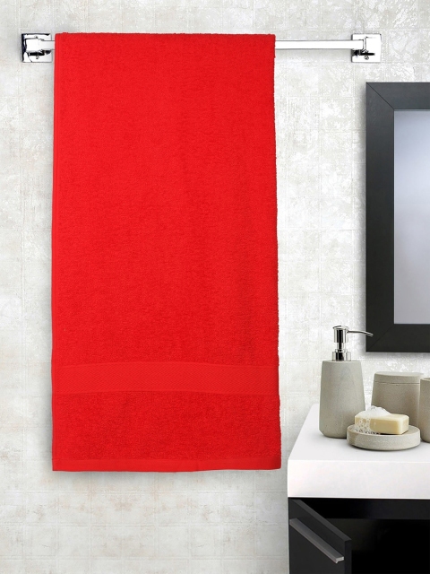 

Raymond Home Unisex Red Solid 380 GSM Bath Towel