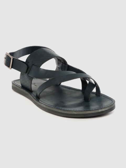 

Mast & Harbour Men Navy Blue One Toe Comfort Sandals