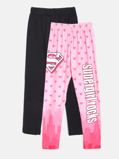 

Eteenz Girls Pack of 2 Ankle-Length Leggings, Pink