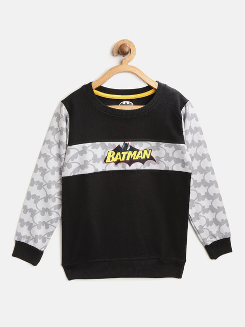 

Eteenz Boys Black & Grey Batman Printed Sweatshirt