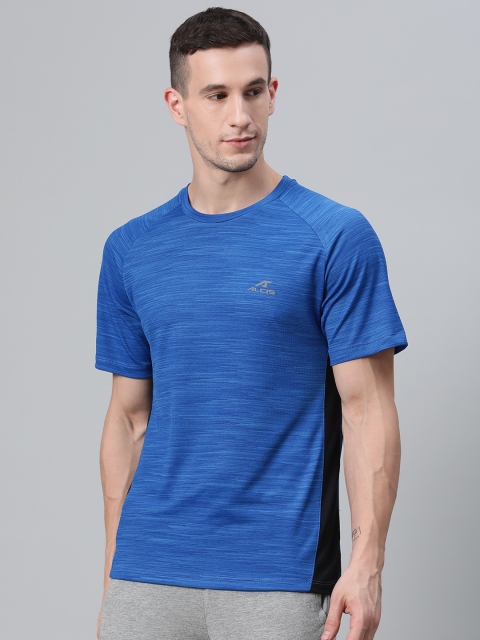 

Alcis Men Blue Solid Round Neck Running T-shirt