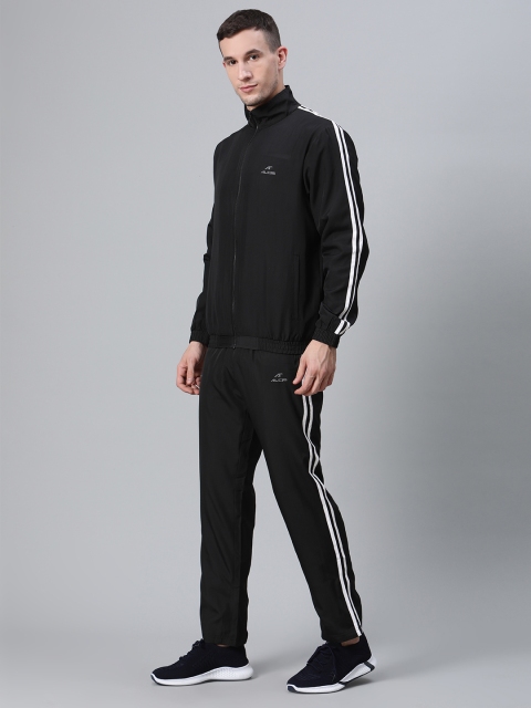 

Alcis Men Black Solid Regular Fit Tracksuit