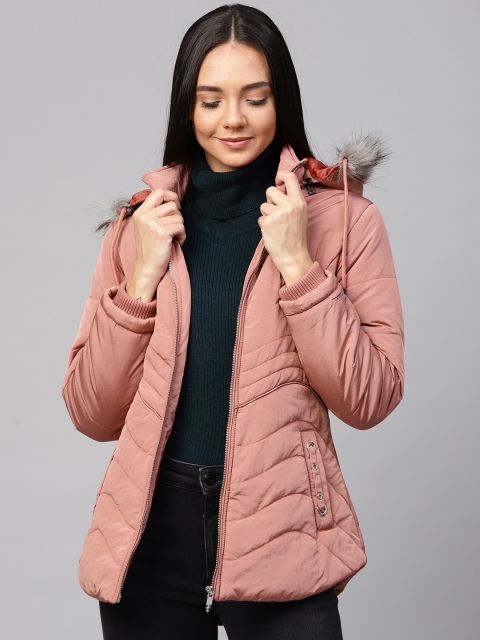 

Fort Collins Women Dusty Pink Solid Lightweight Parka Jacket
