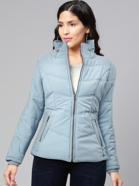 

Fort Collins Women Blue Solid Lightweight Padded Jacket