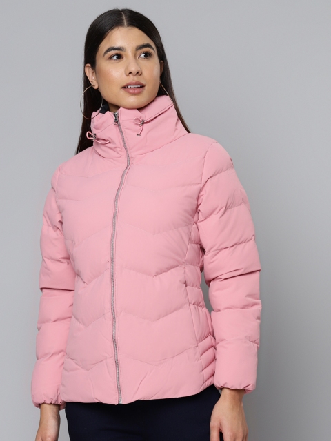 

Fort Collins Women Pink Solid Padded Jacket