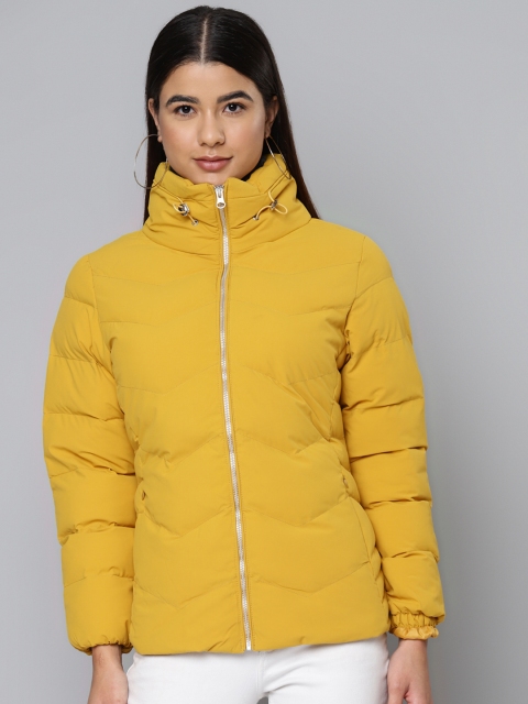 

Fort Collins Women Yellow Solid Puffer Jacket