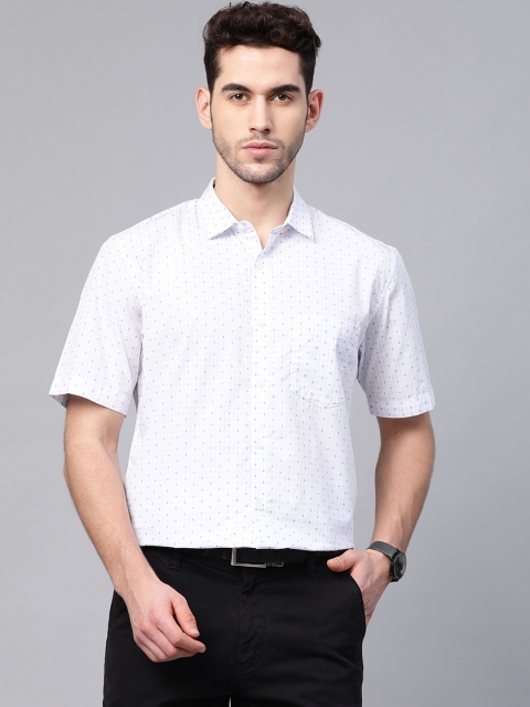 

Allen Solly Men White & Blue Sport Regular Fit Checked Smart Casual Shirt