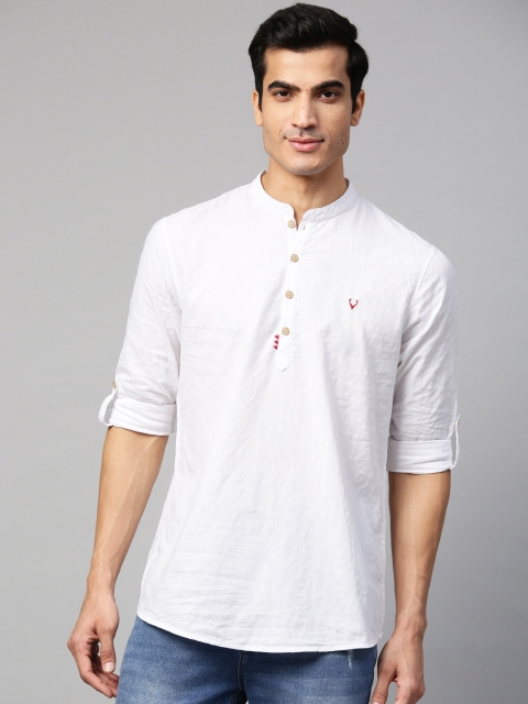 

Allen Solly Sport Men White Custom Regular Fit Self Design Casual Shirt