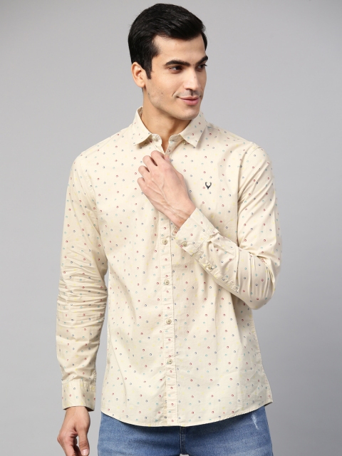 

Allen Solly Sport Men Beige & Red Regular Fit Printed Casual Shirt