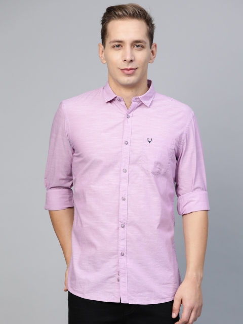

Allen Solly Sport Men Lavender Custom Regular Fit Solid Casual Shirt