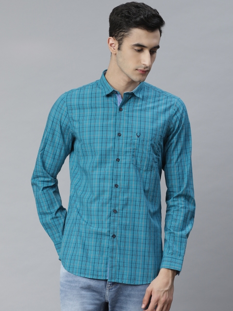 

Allen Solly Men Blue Slim Fit Checked Casual Shirt