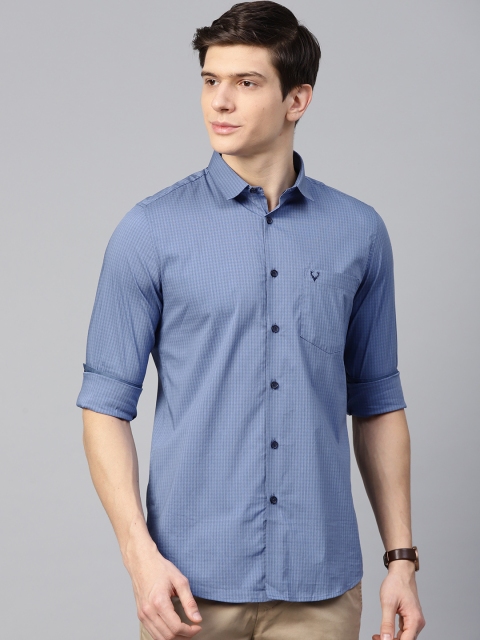 

Allen Solly Men Blue Modern Regular Fit Checked Casual Shirt