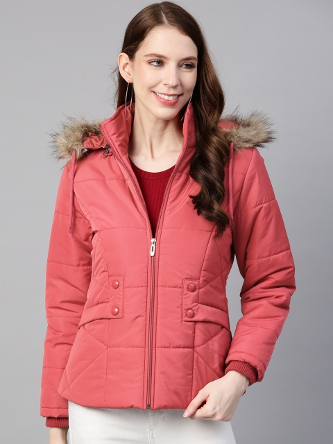 

Foreign Culture By Fort Collins Women Red Solid Lightweight Parka Jacket