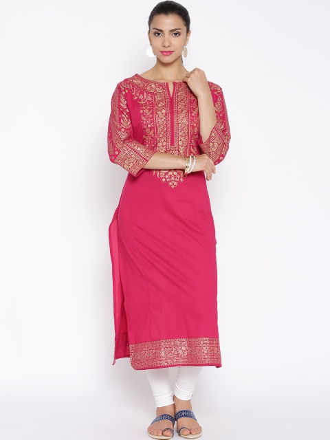 

Vishudh Pink Printed Kurta