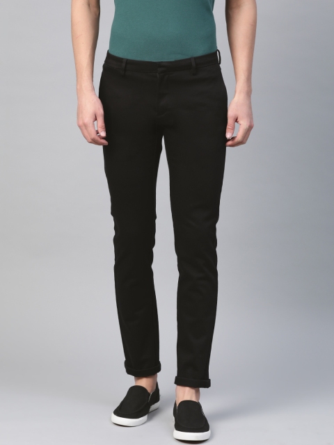 

Allen Solly Men Black Smart Slim Fit Solid Regular Trousers