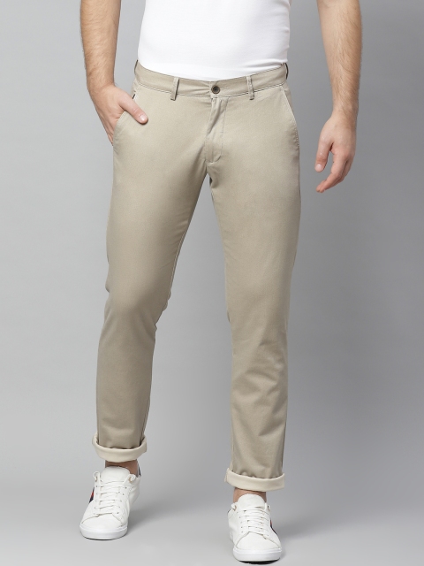 

Allen Solly Men Beige Smart Slim Fit Solid Regular Trousers