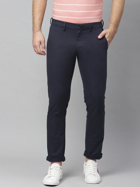 

Allen Solly Men Navy Blue Smart Slim Fit Solid Chinos