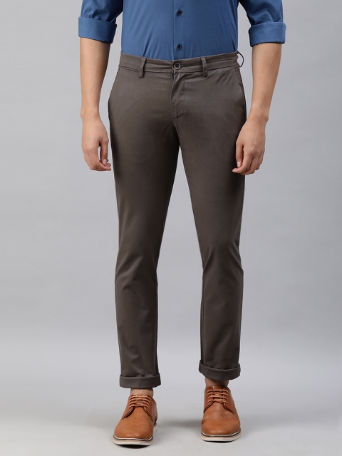 

Allen Solly Men Brown Smart Slim Fit Regular Trousers