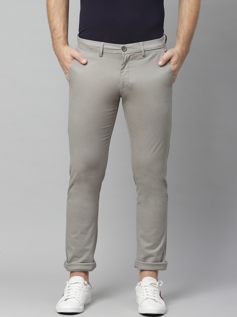 

Allen Solly Men Grey Smart Slim Fit Solid Chinos