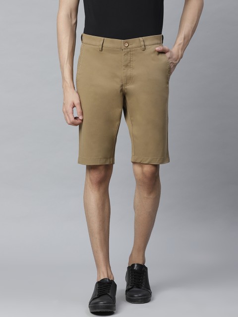 

Allen Solly Sport Men Khaki Solid Custom Fit Chino Shorts