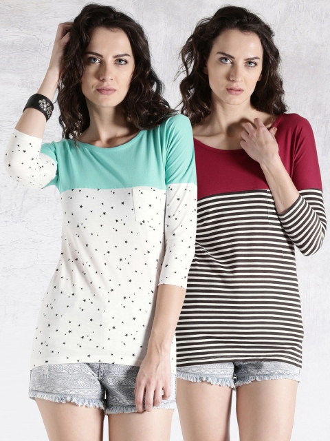 

Roadster Pack of 2 T-shirts, Sea green