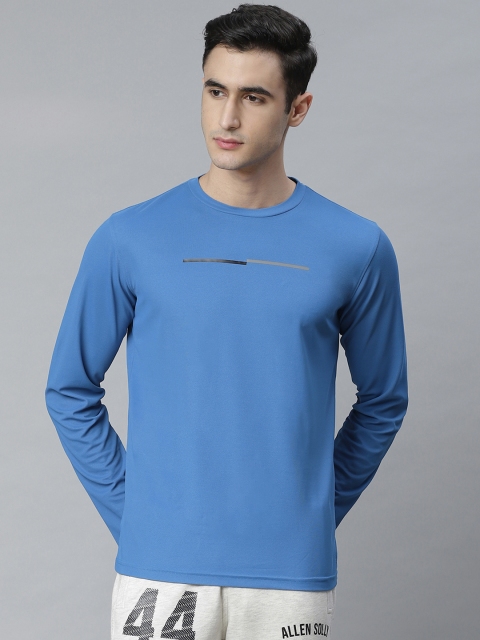 

Allen Solly Men Blue Solid Round Neck T-shirt