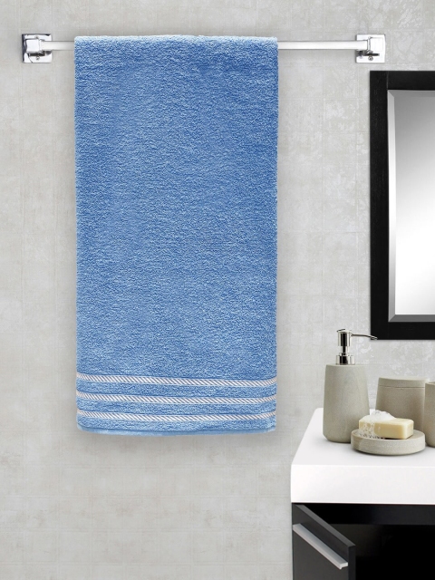 

Trident Comfort Living Adults Set Of 2 Blue 380 GSM Bath Towels
