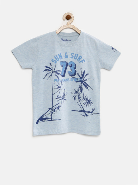 

Pepe Jeans Boys Blue Printed T-Shirt