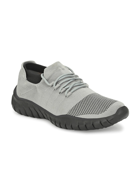 

AfroJack Men Grey Textile Running Shoes