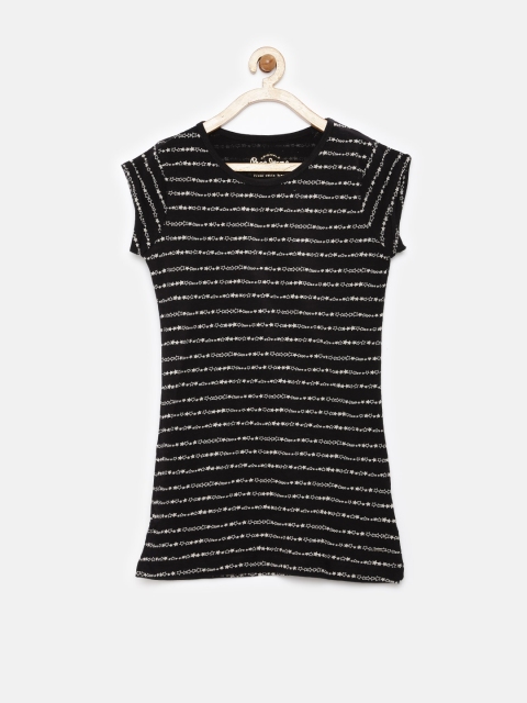 

Pepe Jeans Girls Black Printed T-shirt