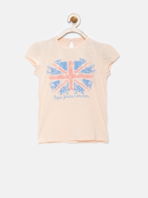 

Pepe Jeans Girls Light Pink Printed Top