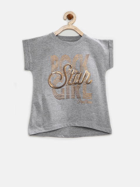 

Pepe Jeans Girls Grey Printed T-shirt