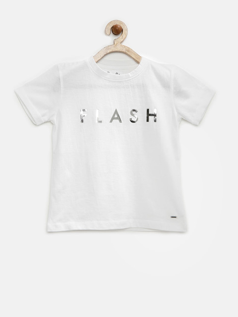 

Pepe Jeans Girls White Printed T-shirt