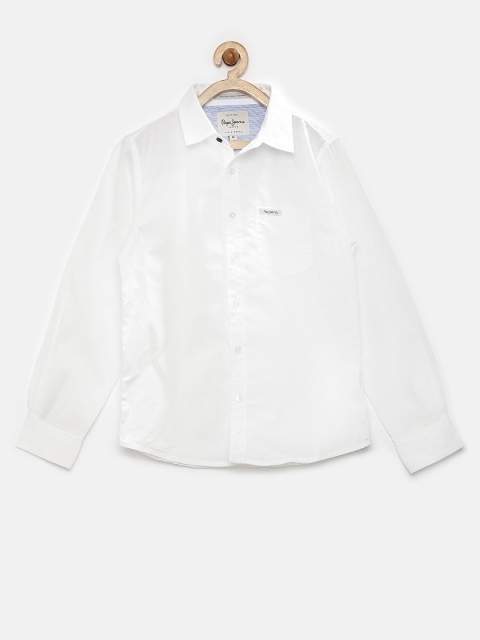 

Pepe Jeans Boys White Casual Shirt