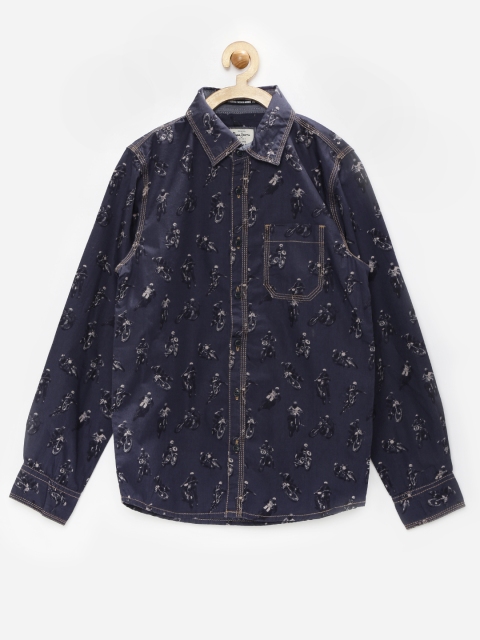 

Pepe Jeans Boys Navy Printed Shirt, Navy blue