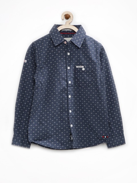 

Pepe Jeans Boys Navy Printed Shirt, Navy blue