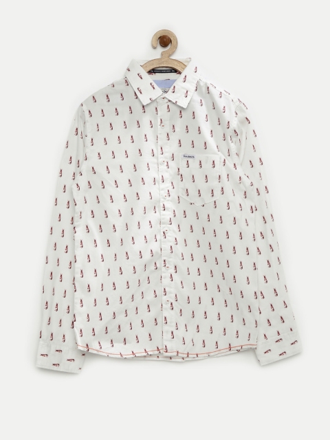 

Pepe Jeans Boys White Printed Shirt