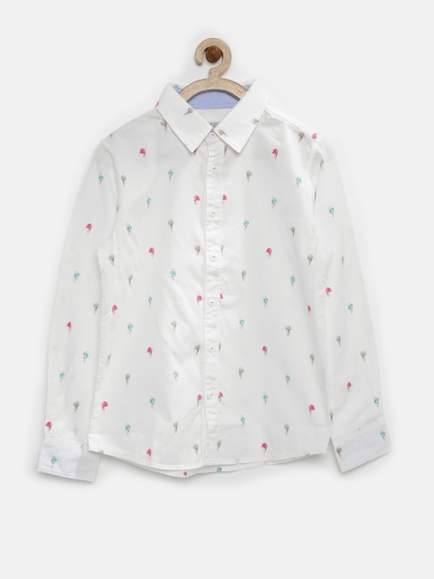 

Pepe Jeans Boys White Printed Shirt