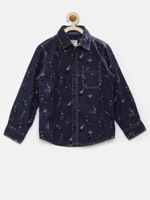 

Pepe Jeans Boys Blue Printed Shirt