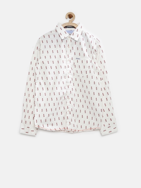 

Pepe Jeans Boys White Printed Shirt